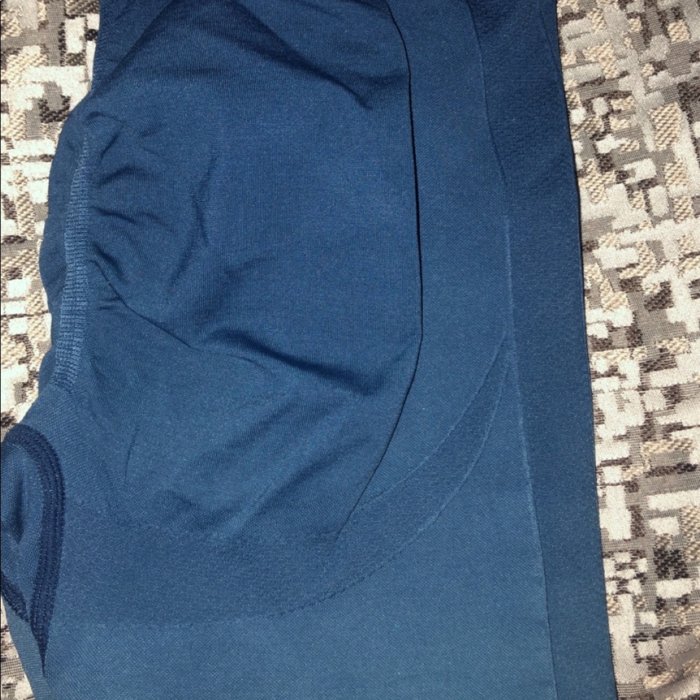 Peached by Nellie Navy blue seamless leggings